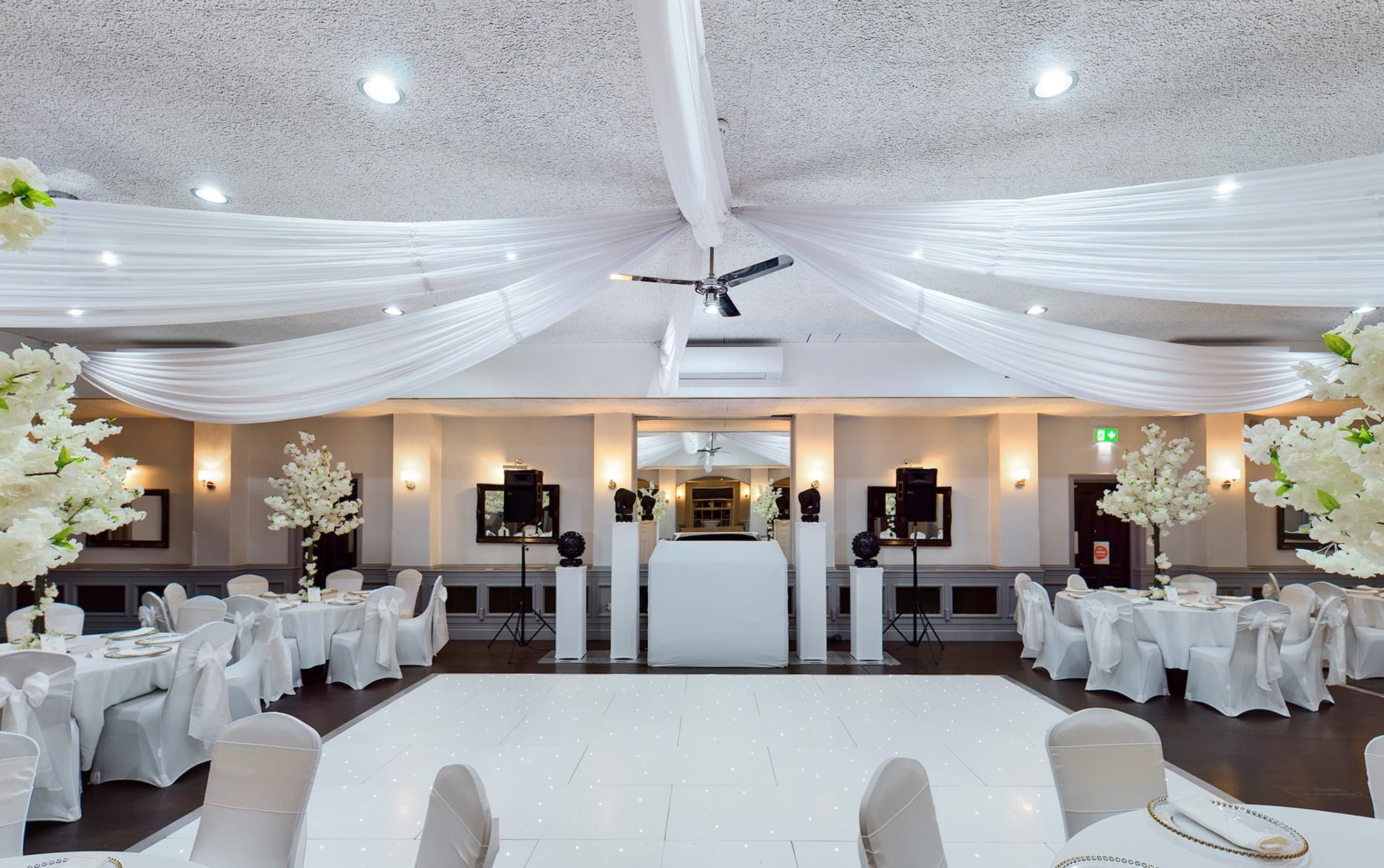 The Belmont Suite at Chigwell Hall, a sophisticated first-floor space