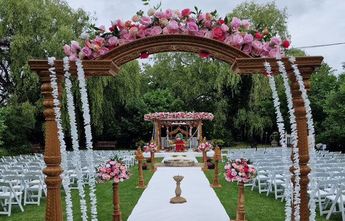 Intimate Wedding Ceremony Location - Secret Garden - Chigwell Marquees - London